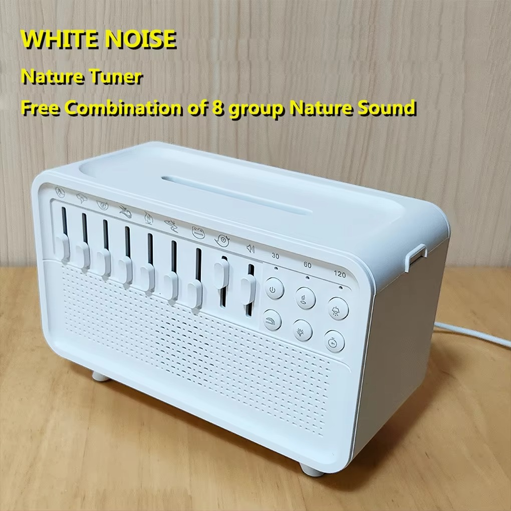 Maliben | 3-In-1 Bluetooth Speaker With White Noise, Night Light, And Humidifier