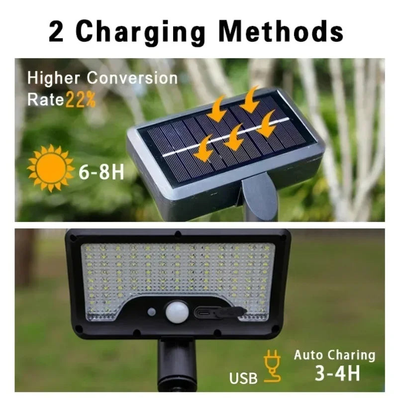 Maliben | Flexible Tripod Solar Powered Motion Sensor Outdoor Light