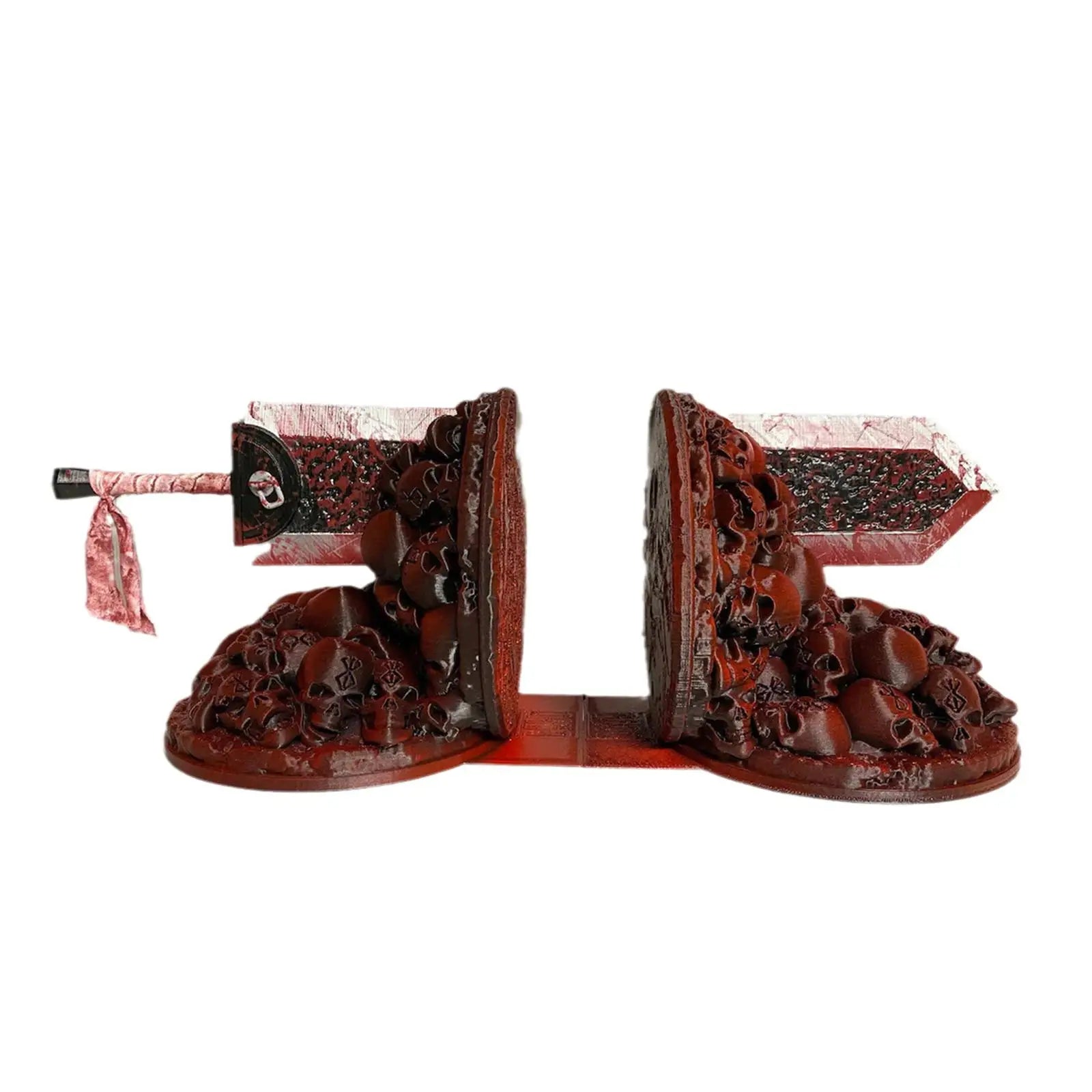Maliben | Berserk Bookends Angry Bookends Dragon Hunter Resin Craft Study Art Decorative Ornament Home Desk Bookshelf T4z7