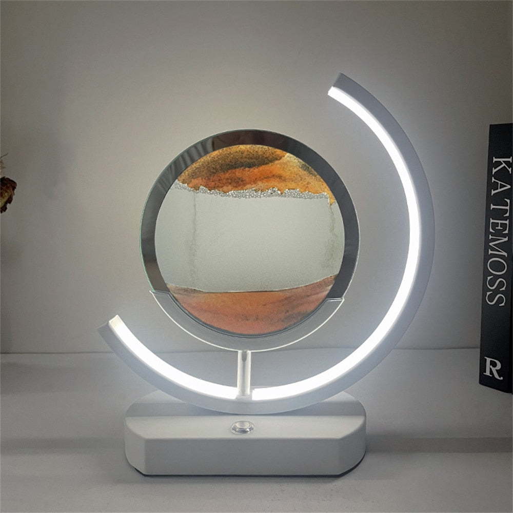 Maliben | 3d Led Flowing Sand Art Table Lamp