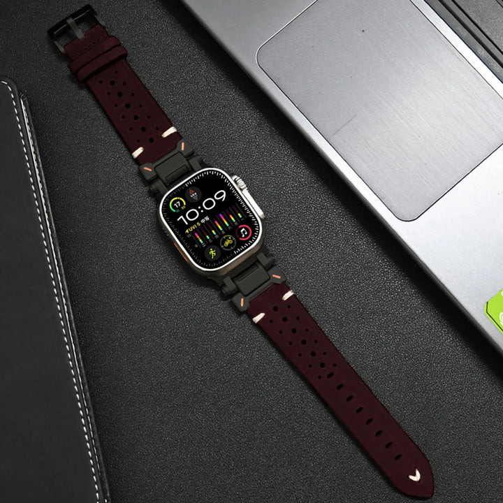 Maliben Genuine Leather Apple Watch Band — Fits All Models