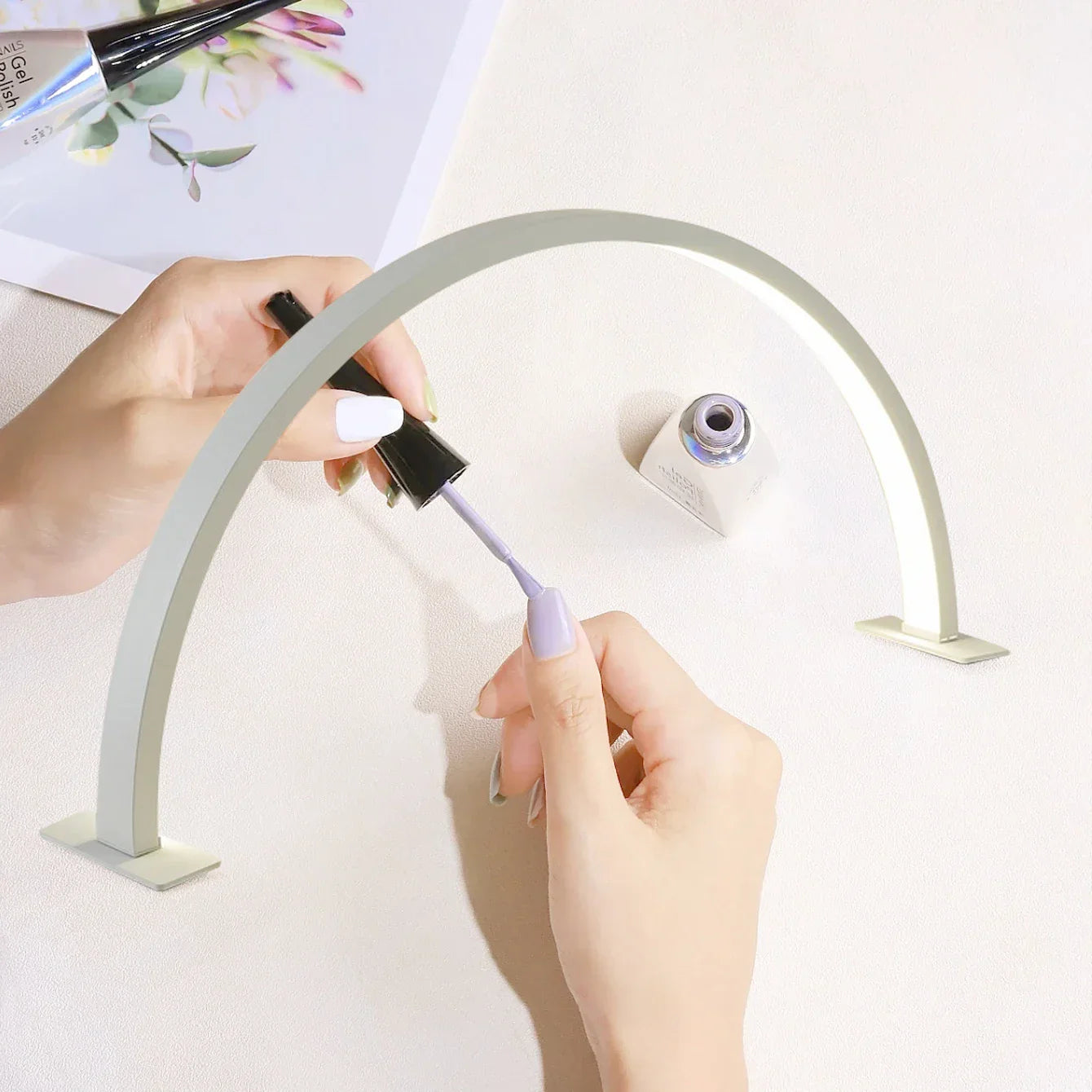 Maliben | Lunail Led Nail Lamp | Half-Moon Design | Usb | For Nail Studio & Home