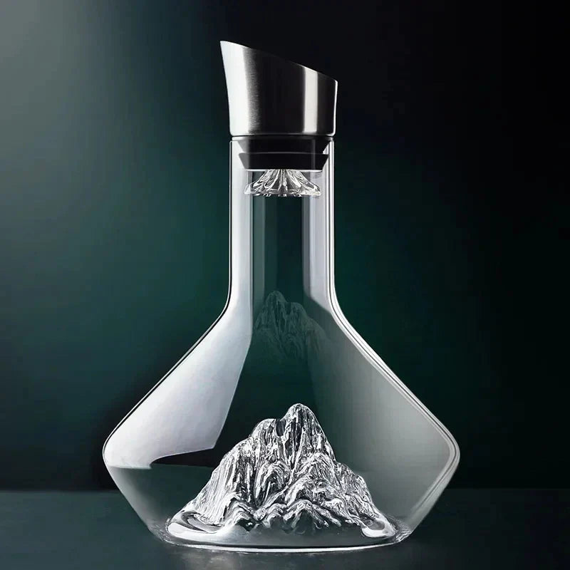 Maliben | 1500ml Iceberg Decanter Creative lead-free crystal material luxury high-quality home red wine wine distributor decanter wine jug