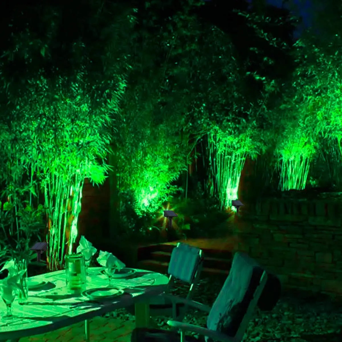 Maliben | Solar Garden Spotlight Lumiray Set 4 | Ip65 Waterproof | Automatic Twilight Sensor | Led Landscape Lighting