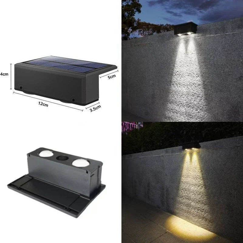 Waterproof Solar Led Wall Spotlight
