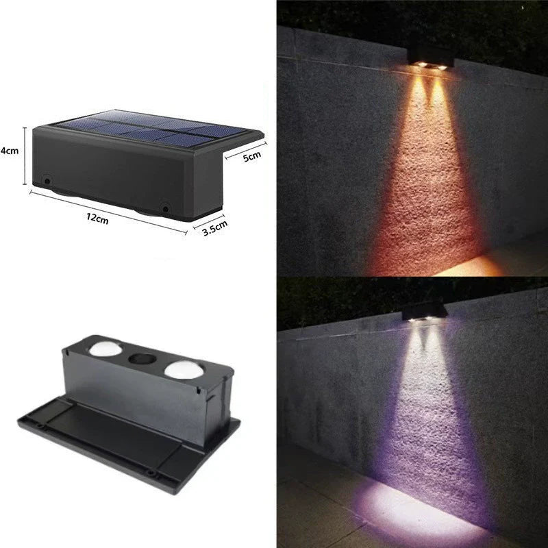 Waterproof Solar Led Wall Spotlight