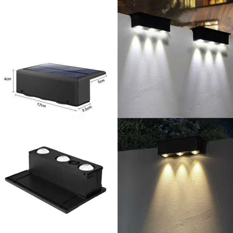 Waterproof Solar Led Wall Spotlight