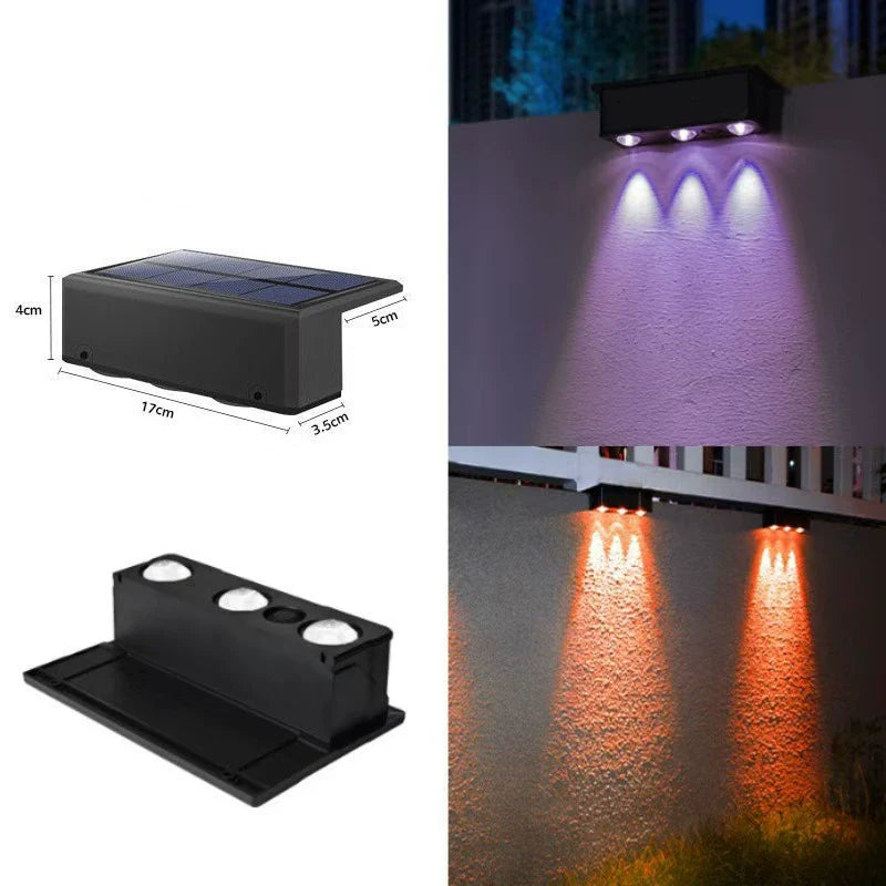 Waterproof Solar Led Wall Spotlight