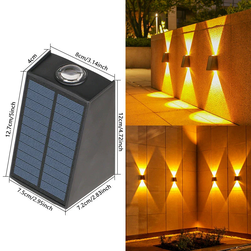 Solar Outdoor Wall Washer Light