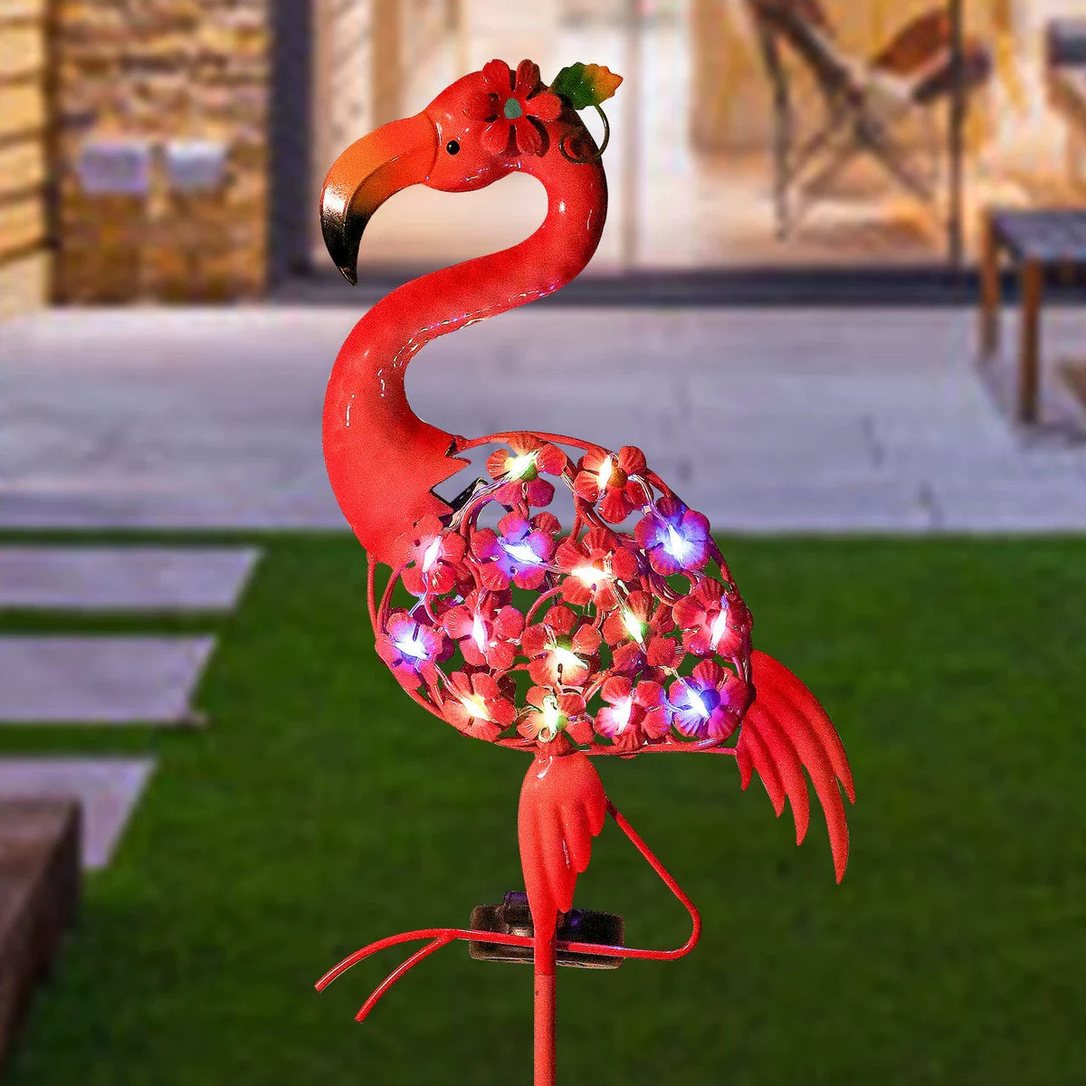 Solar Flamingo Lawn Light - Outdoor Garden Waterproof
