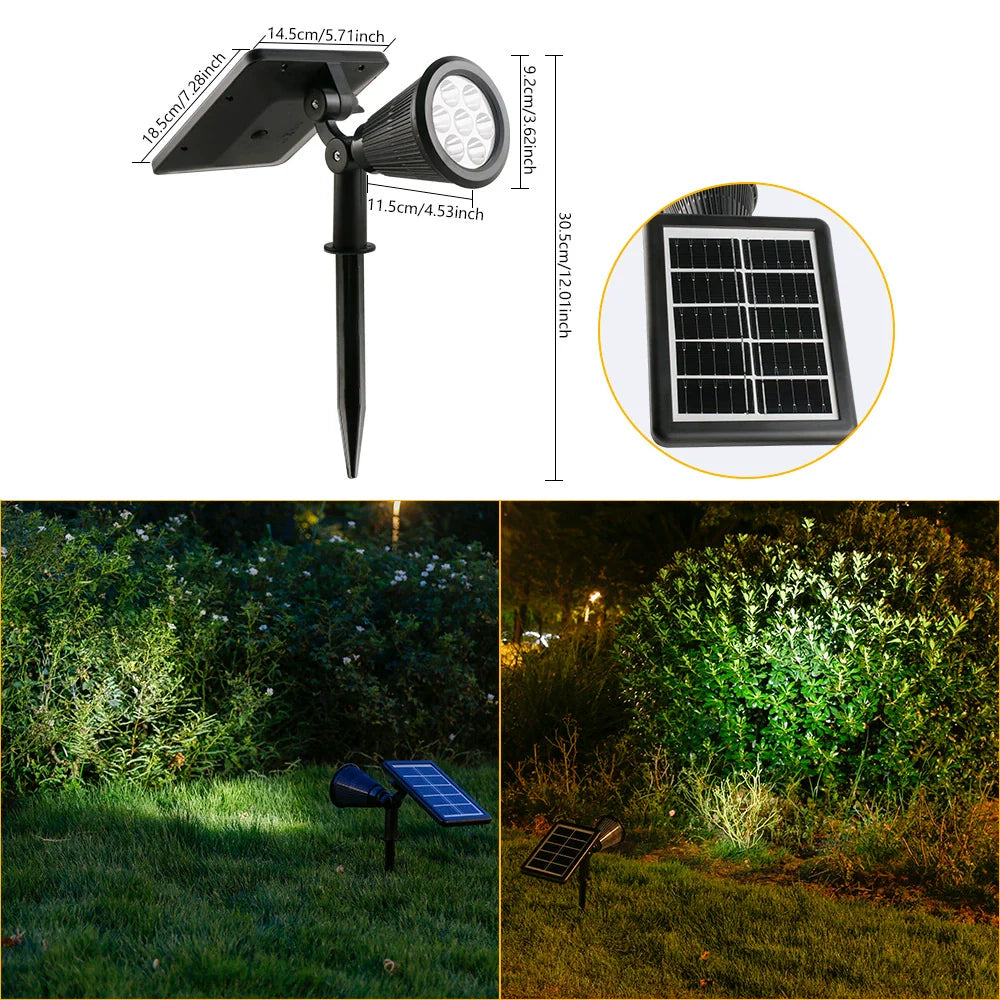 Solar Spotlight Outdoor Waterproof Tree Light Garden Villa Landscape Atmosphere