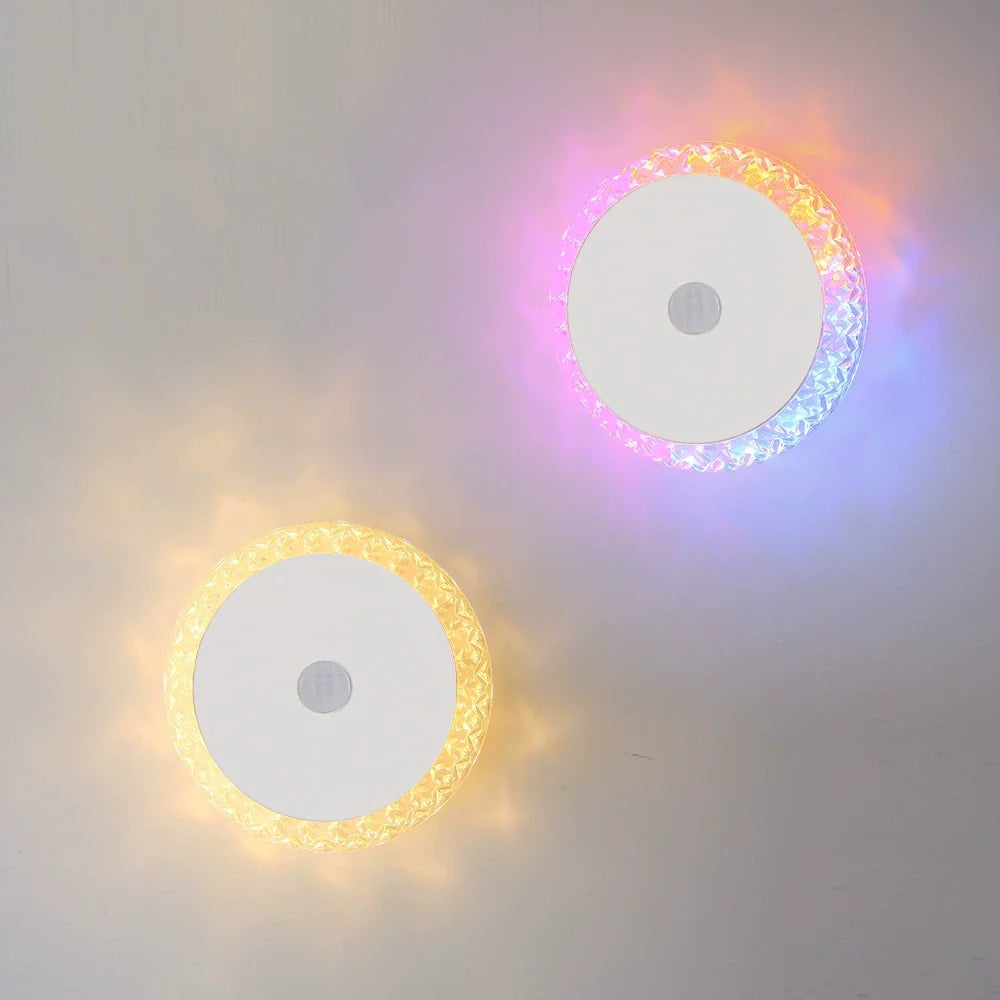 Smart Rechargeable Motion-Sensing Wall Lamp Hotel Bedside Ambient Night Light No-Drill Wall Light