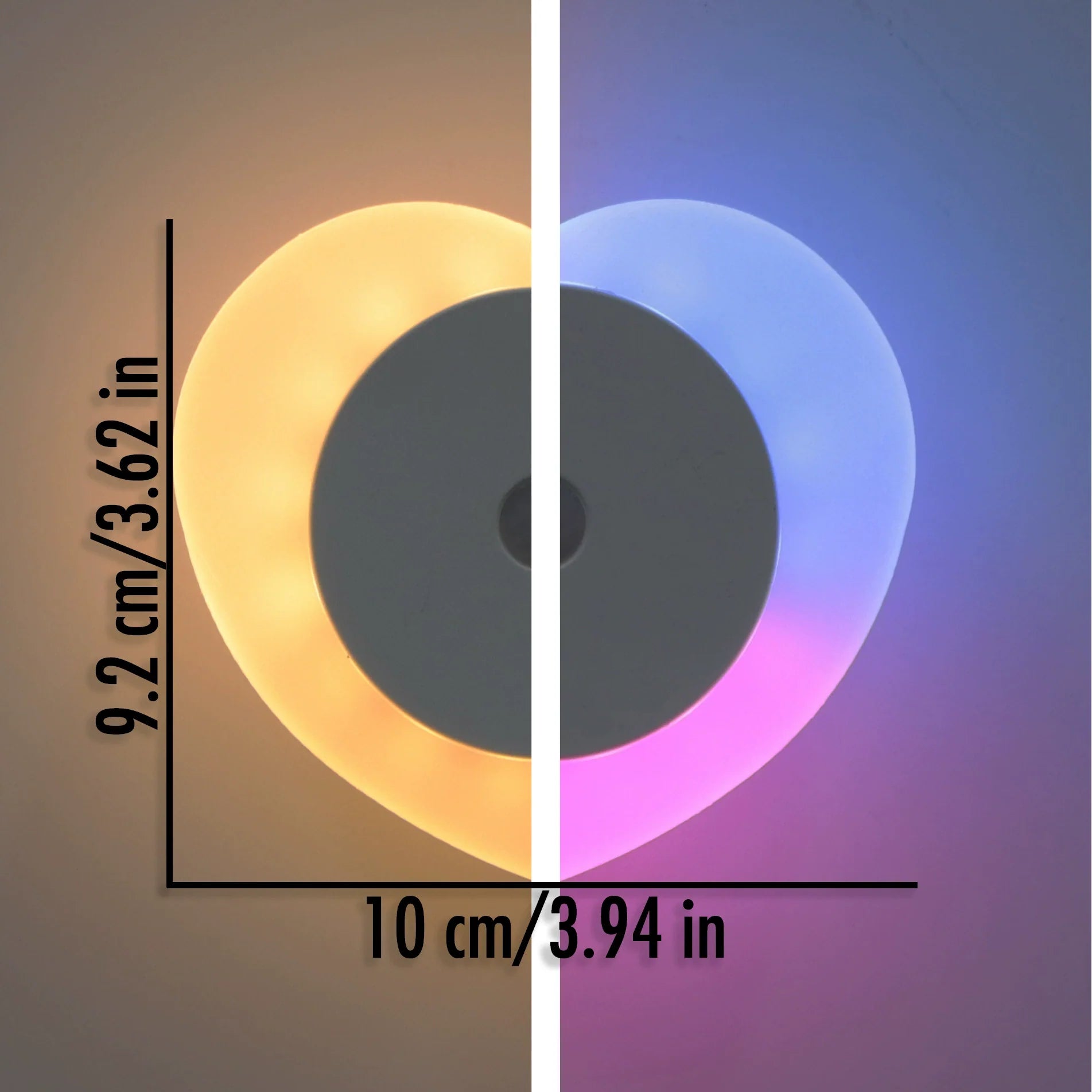 Frosted Crystal Heart-Shaped Wall Lamp