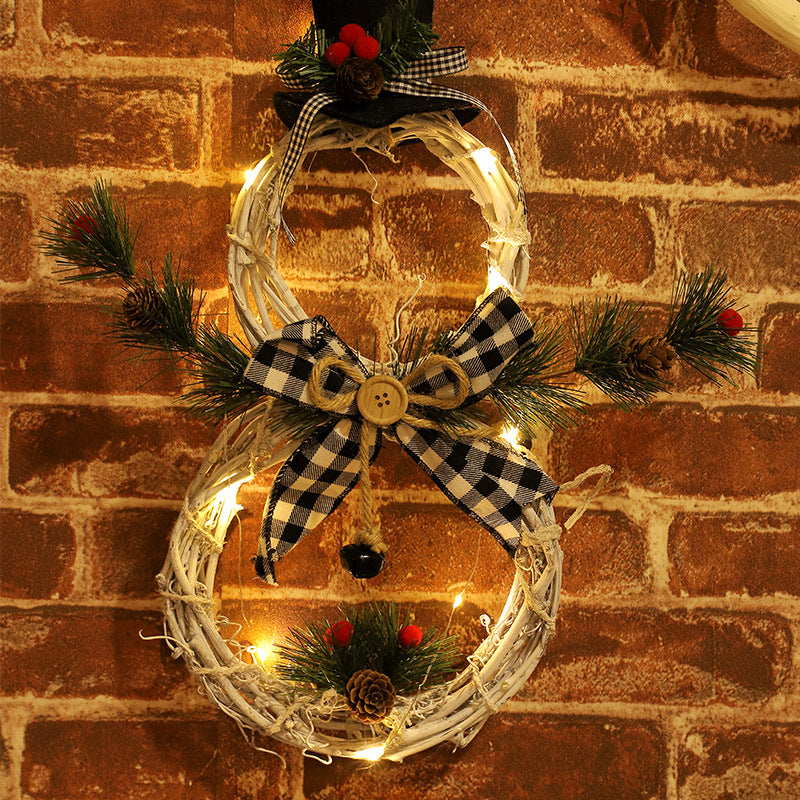 Christmas Led Lighted Vine Door Wreath