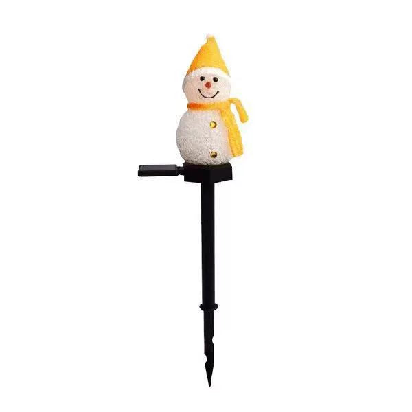 Outdoor Solar Led Snowman Garden Stake