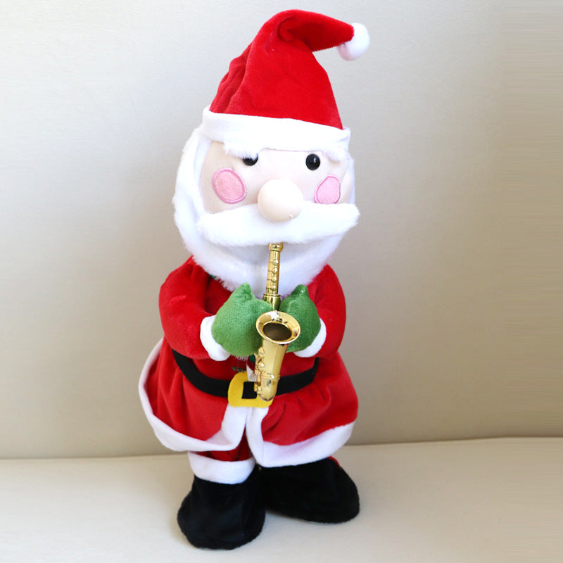 Electric Luminous Recording Christmas Tree Plush Doll