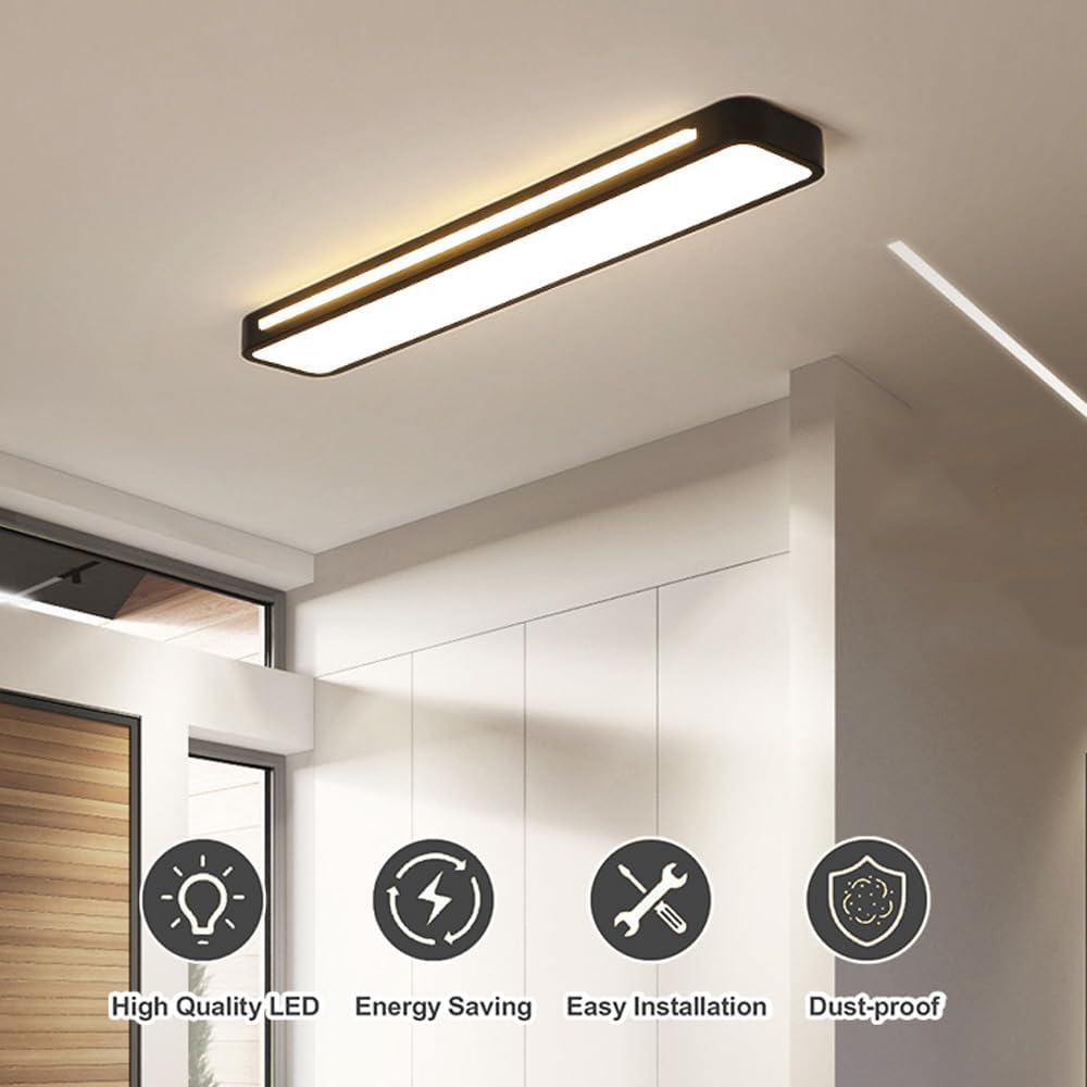 Maliben | Minimalist Led Ceiling Lamp Made Of Iron And Acrylic