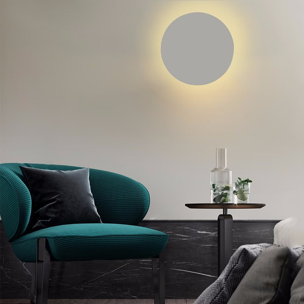 Maliben | Gloworb Minimalistic Round Led Wall Light | Color Variety | Dimmable Light