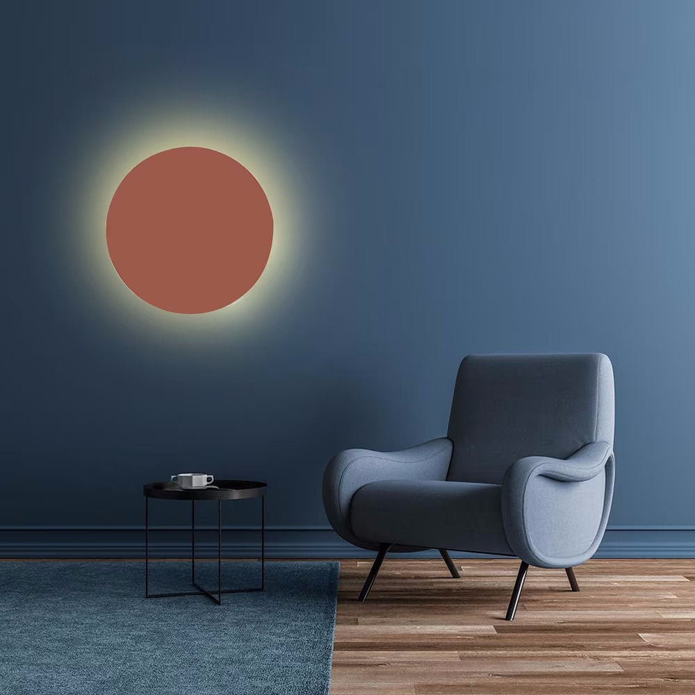 Maliben | Gloworb Minimalistic Round Led Wall Light | Color Variety | Dimmable Light