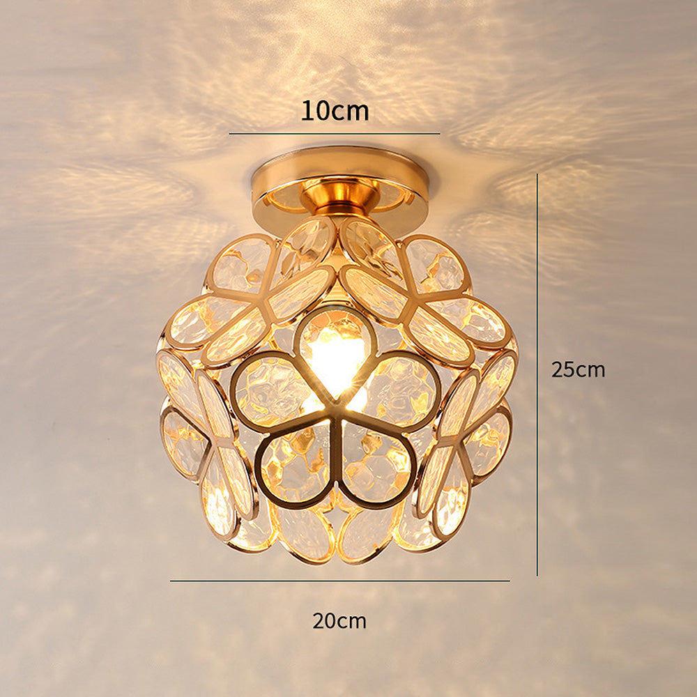 Maliben | Glass Flower Ceiling Lamp - Floraglow