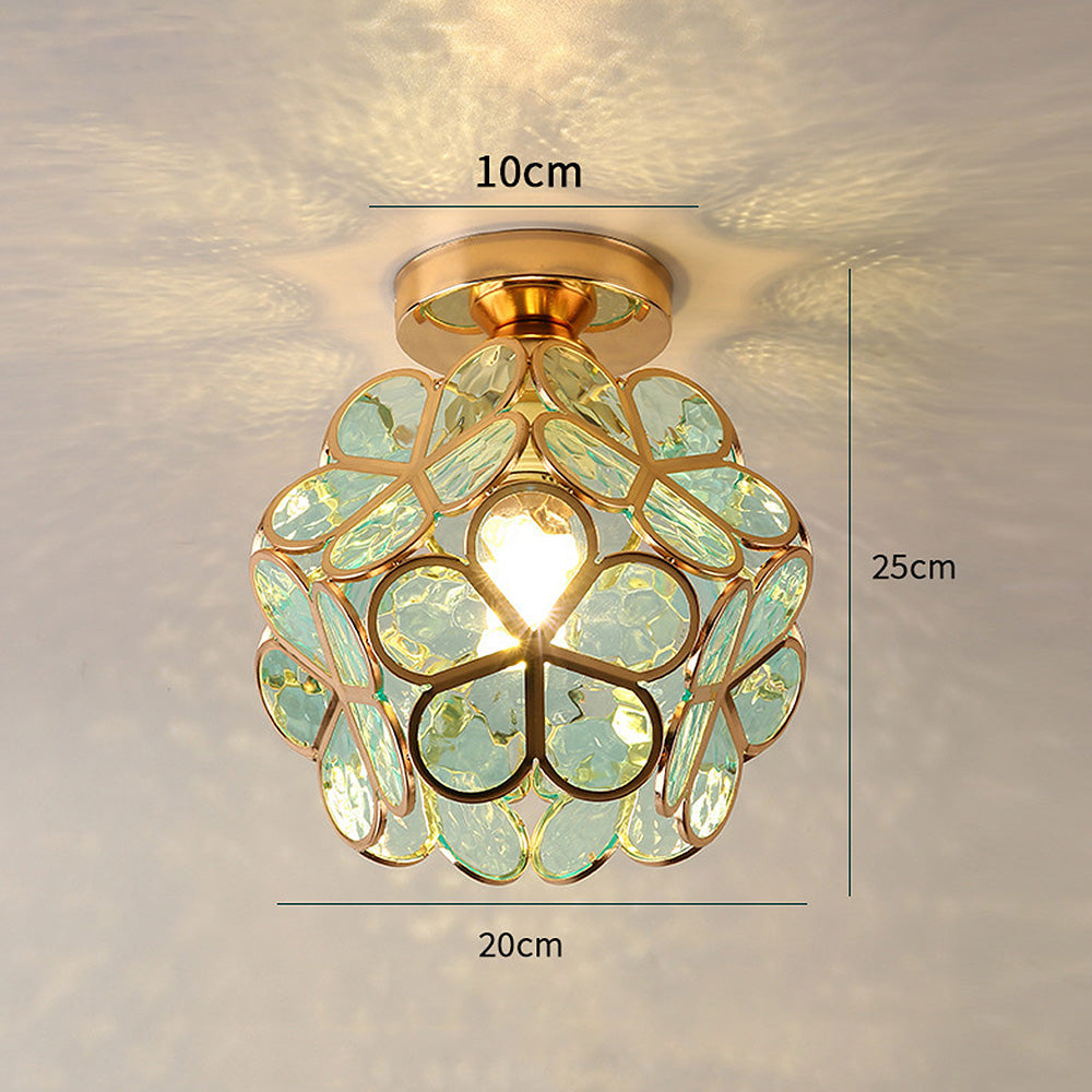 Maliben | Glass Flower Ceiling Lamp - Floraglow