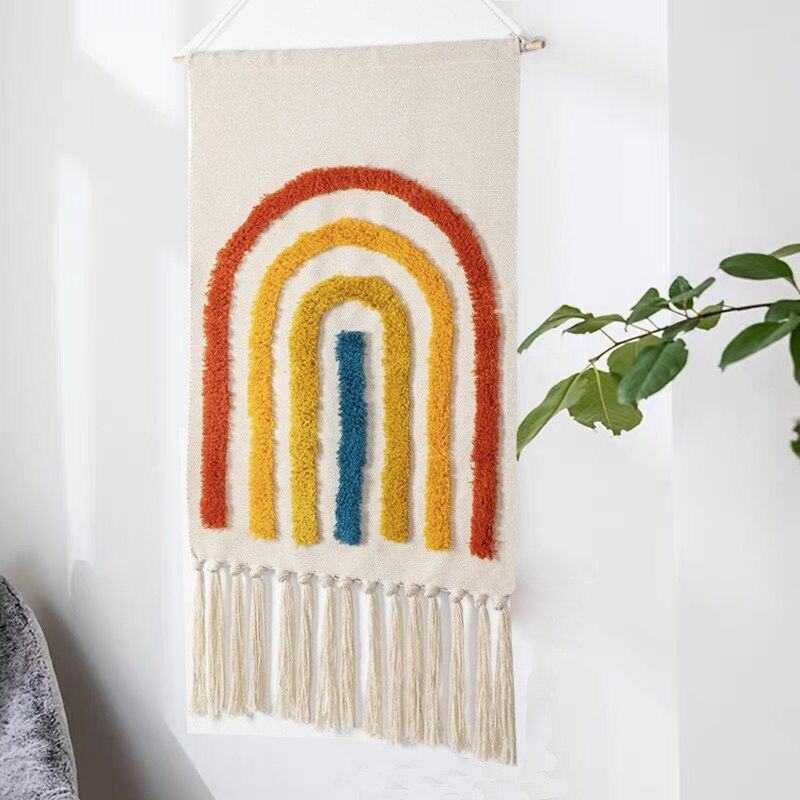 Maliben Geometric Macramé Wall Tapestry — Bohemian Wall Decor