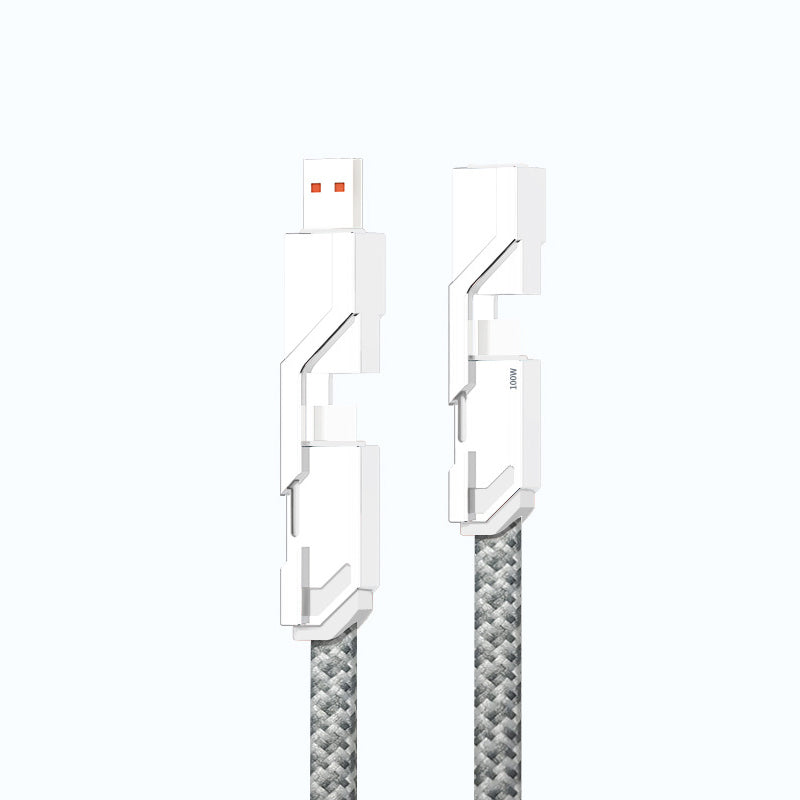 Maliben | 4-In-1 Braided Anti-Tangle Charging Cable