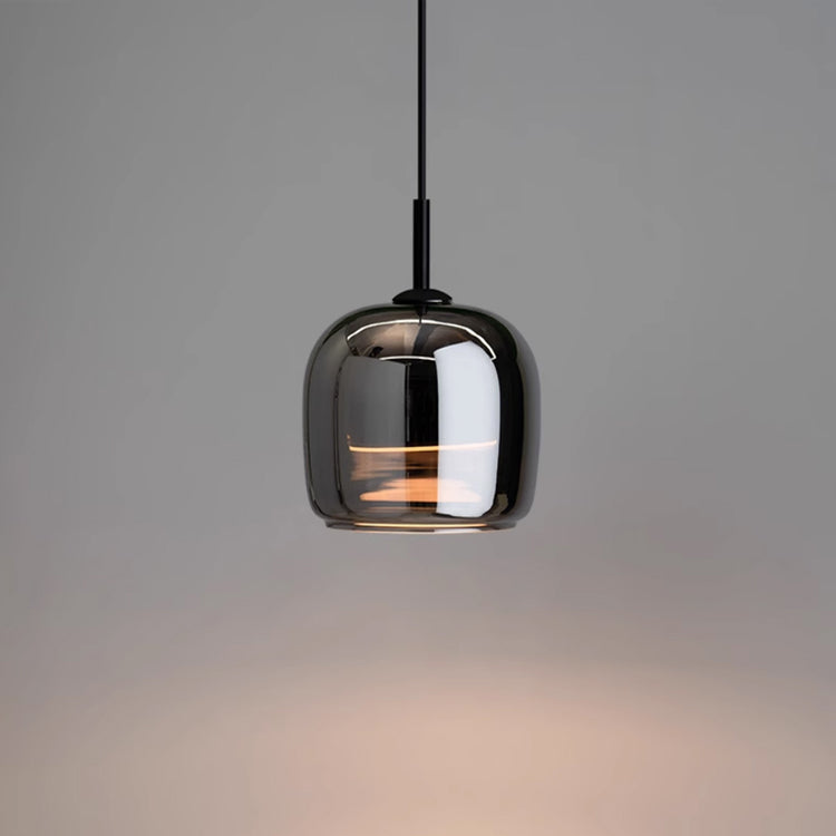 Maliben | Nordic Black Glass Pendant Light Fixture - Modern Hanging Lamp For Kitchen Island & Dining Room