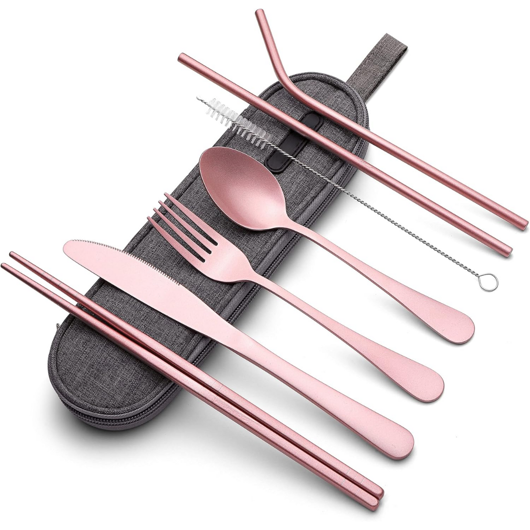 Maliben | Cutlery Set Gocutlery | 4-Piece For On The Go | Stainless Steel & Bpa-Free | With Transport Case