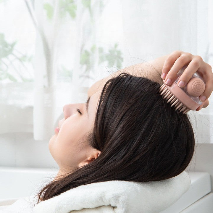 Maliben | Quick Clean Shampoo Dispenser Hair Massager Brush