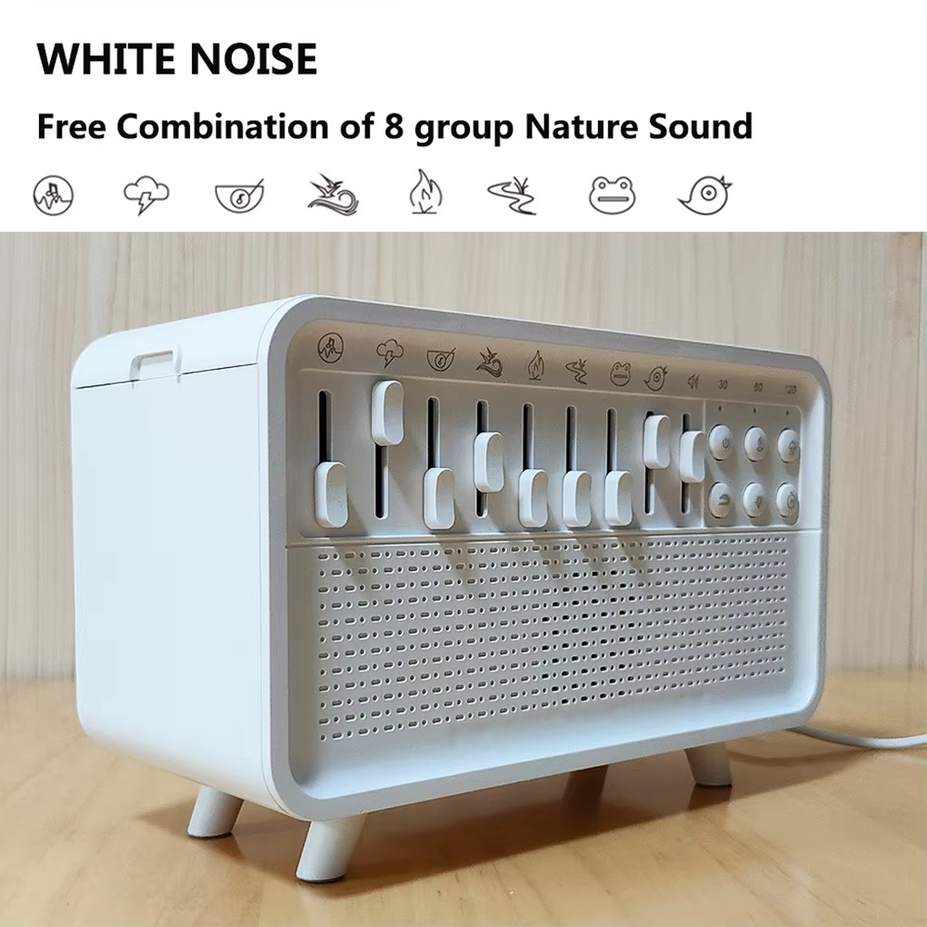 Maliben | 3-In-1 Bluetooth Speaker With White Noise, Night Light, And Humidifier