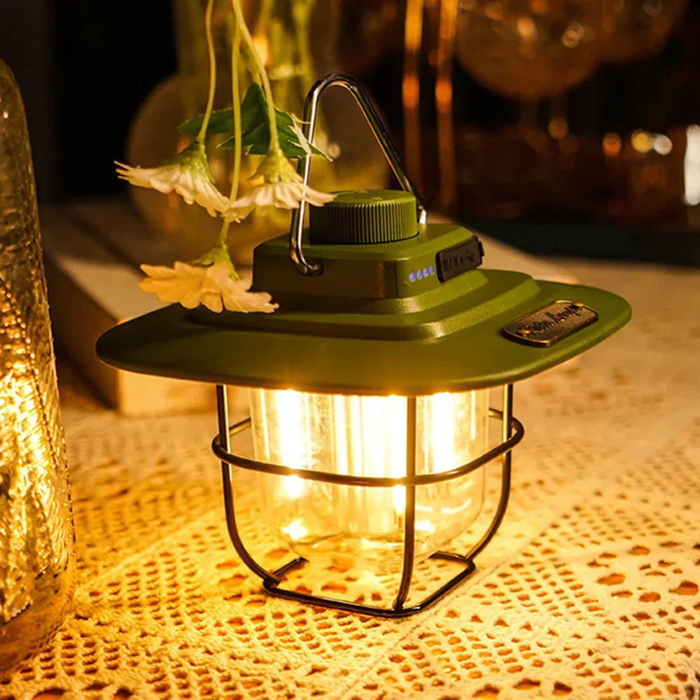 Maliben | Retro Rechargeable Led Camping Lantern - Nostalgiaglow