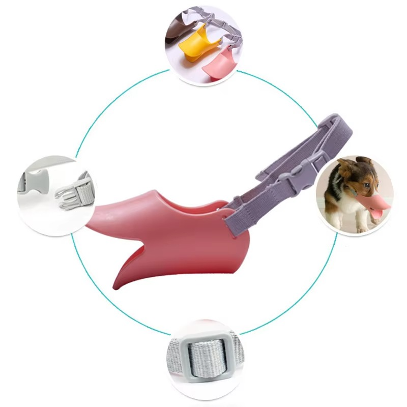 Maliben | Adjustable Silicone Duckbill Dog Muzzle for Small and Large Dogs
