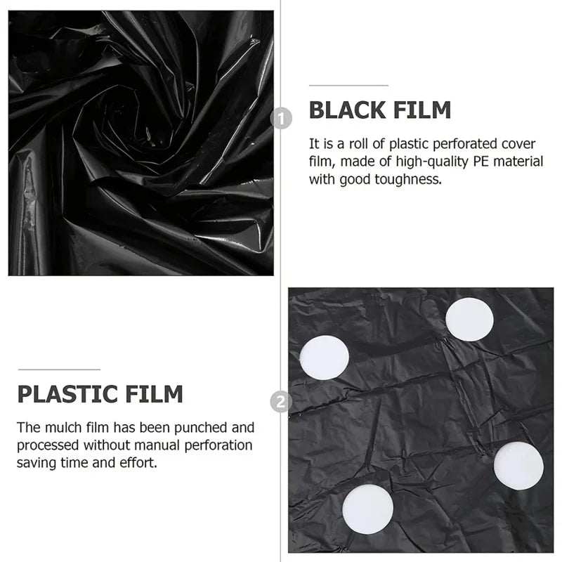 Maliben | Agroshield Weed Fabric | Black Mulch Film | Plant Protection & Yield Increase | Ideal For Greenhouses