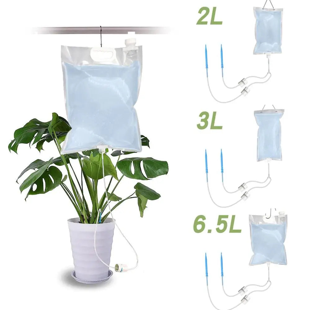 Maliben | Floriva Plant Watering Bag | Up To 30 Days AutoMatic Drip Irrigation | With Valve & 1 m Hose | 2–6.5 L