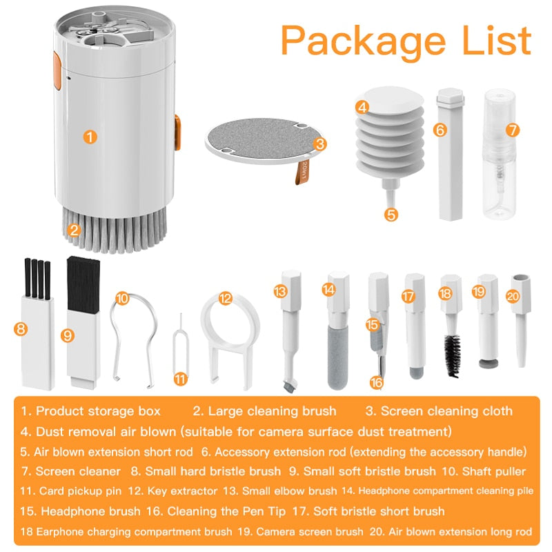 Maliben | 20in1 Ultimate Tech Cleaning Tool Set