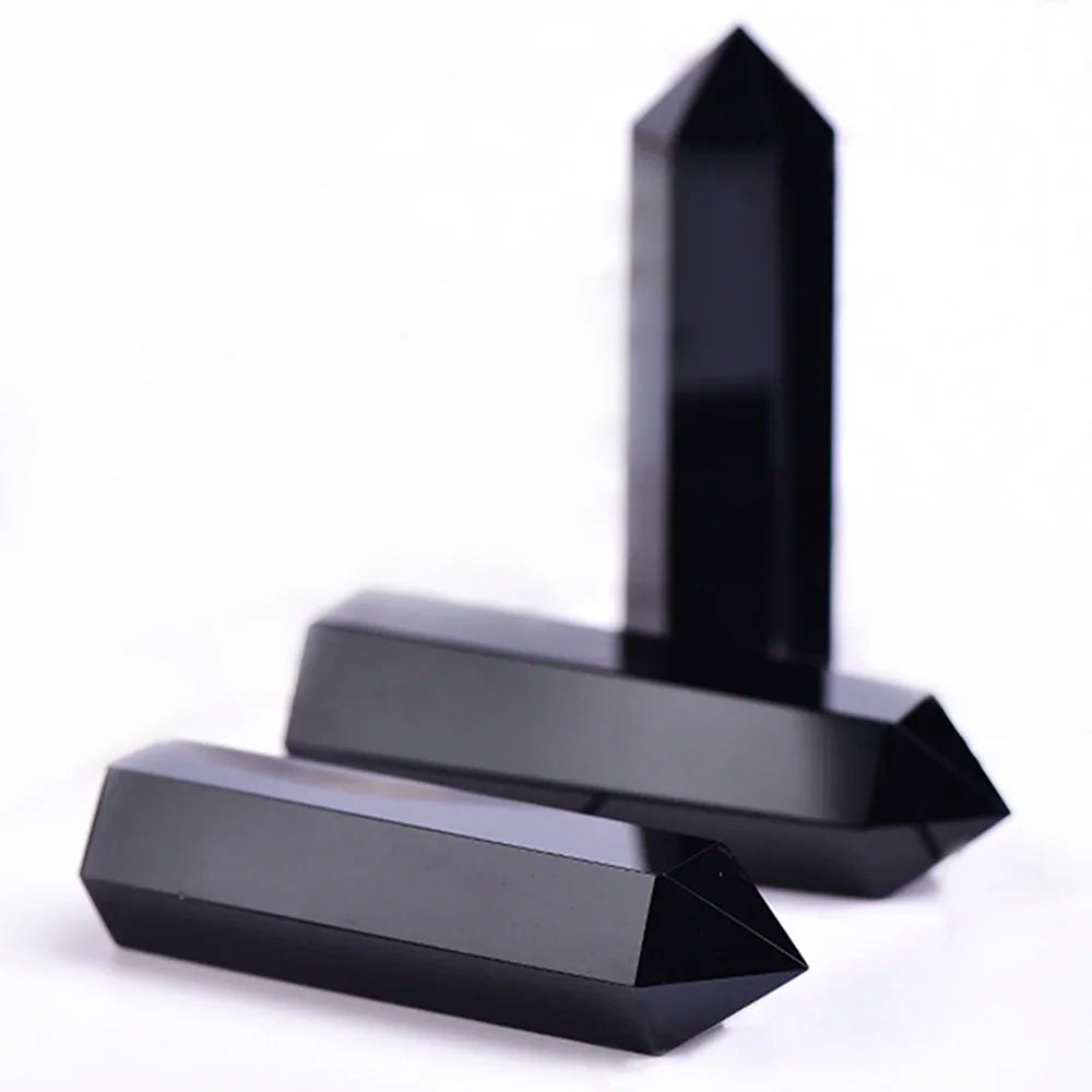 Maliben | Crystal Obelisk Elaria | Natural Stone Healing Stone | For Meditation & Reiki | 4–8 Cm