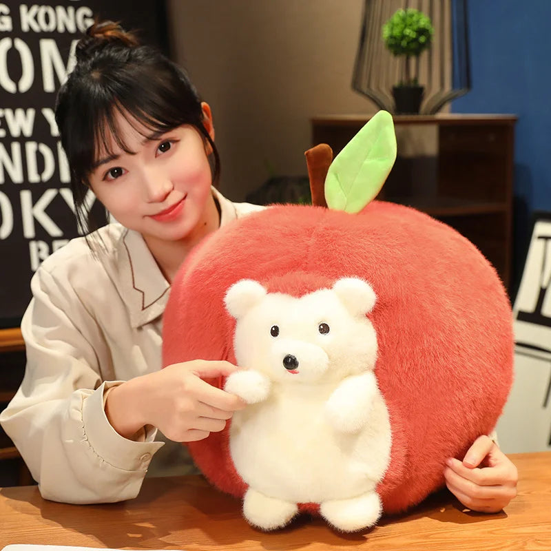 Maliben | Apple House Hedgehog Hide And Seek Plush Toy