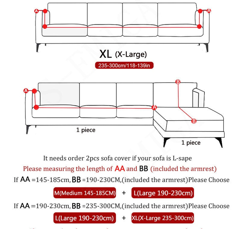 Maliben | Modern Non-slip Colorful Elastic Sofa Cover