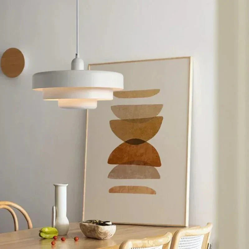 Maliben | Elegant Three-Level Pendant Light In Macaron Colors