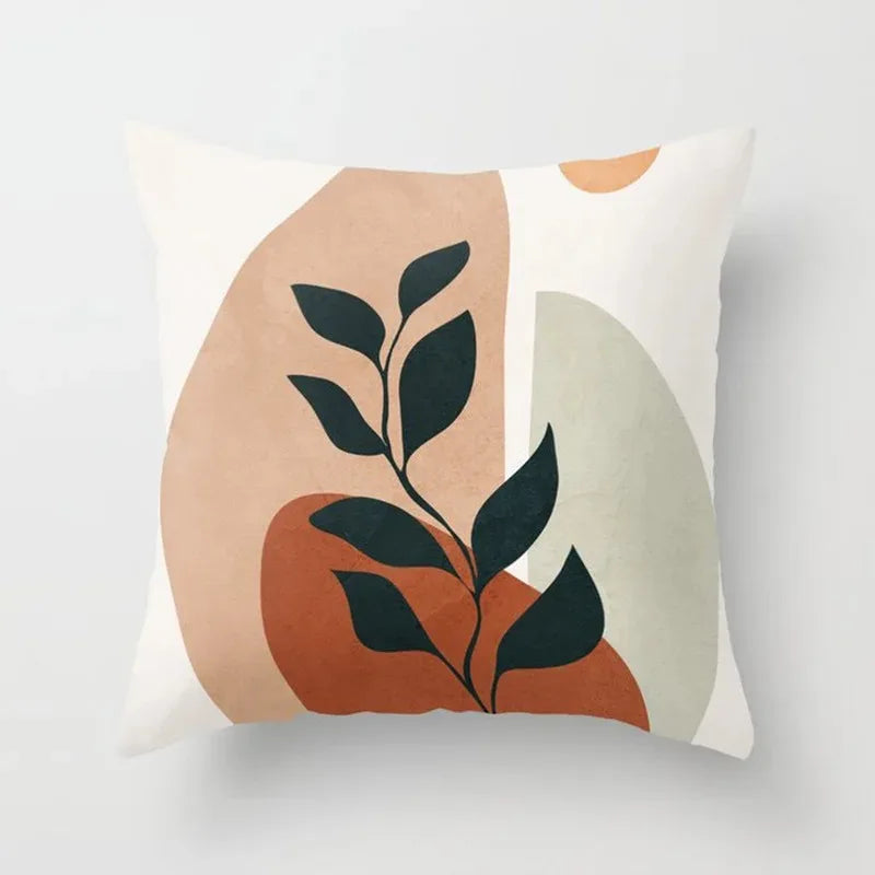 Maliben | Velvethaven Cushion Cover - Stylish Botanical Cushion Cover For Fresh Interior Makeover