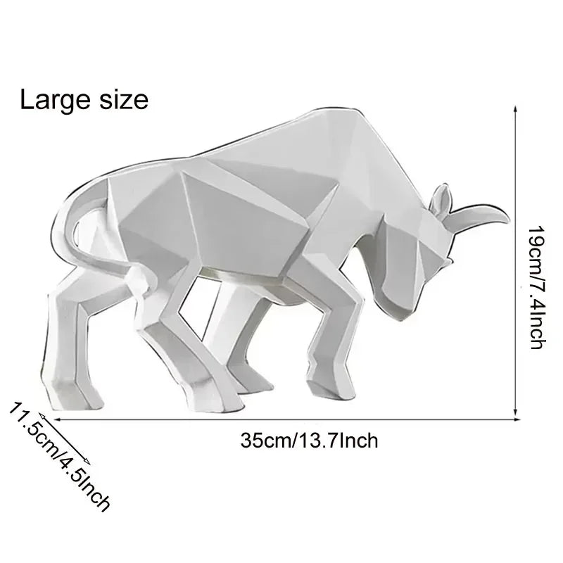 Maliben | Toroarte Bull Sculpture | Nordic Design | Resin Figure Modern | 35 Cm / 26 Cm