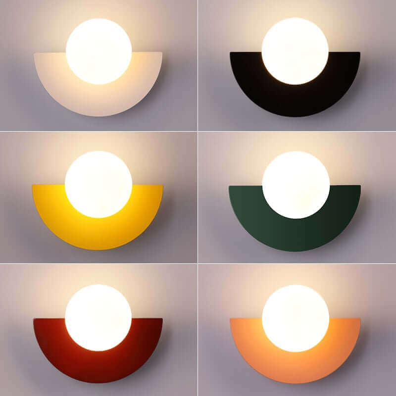 Maliben | Noorderlicht Charm - Halfmoon Wall Lamp Of Metal