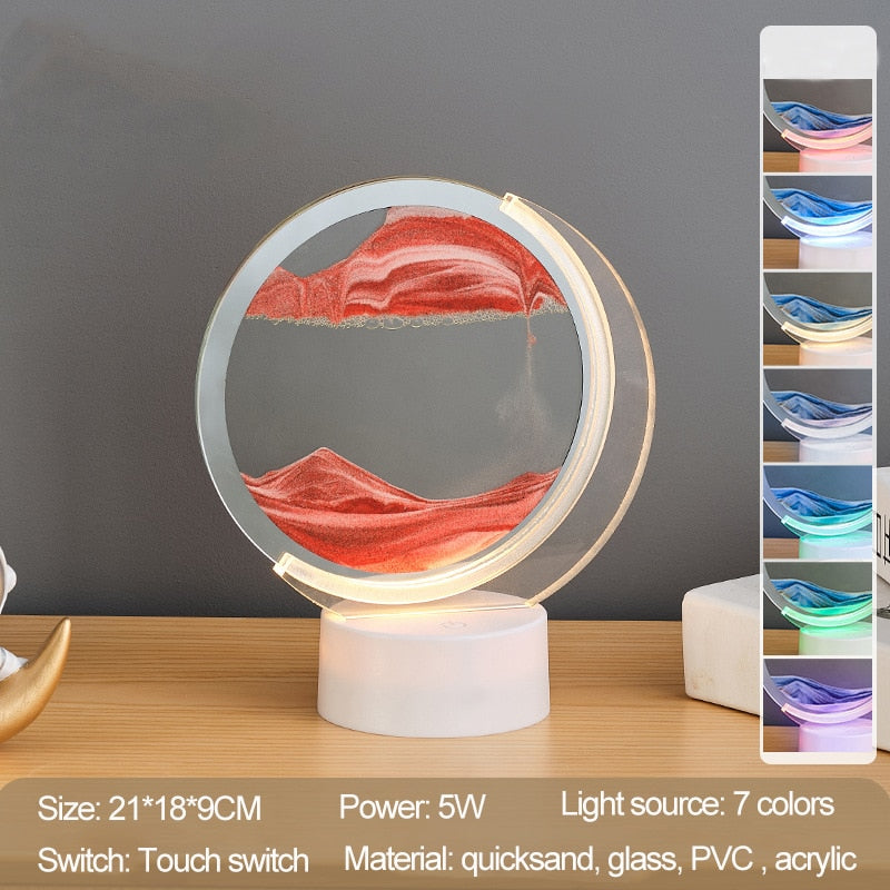 Maliben | Sand Serenity Moon Shape Night Light