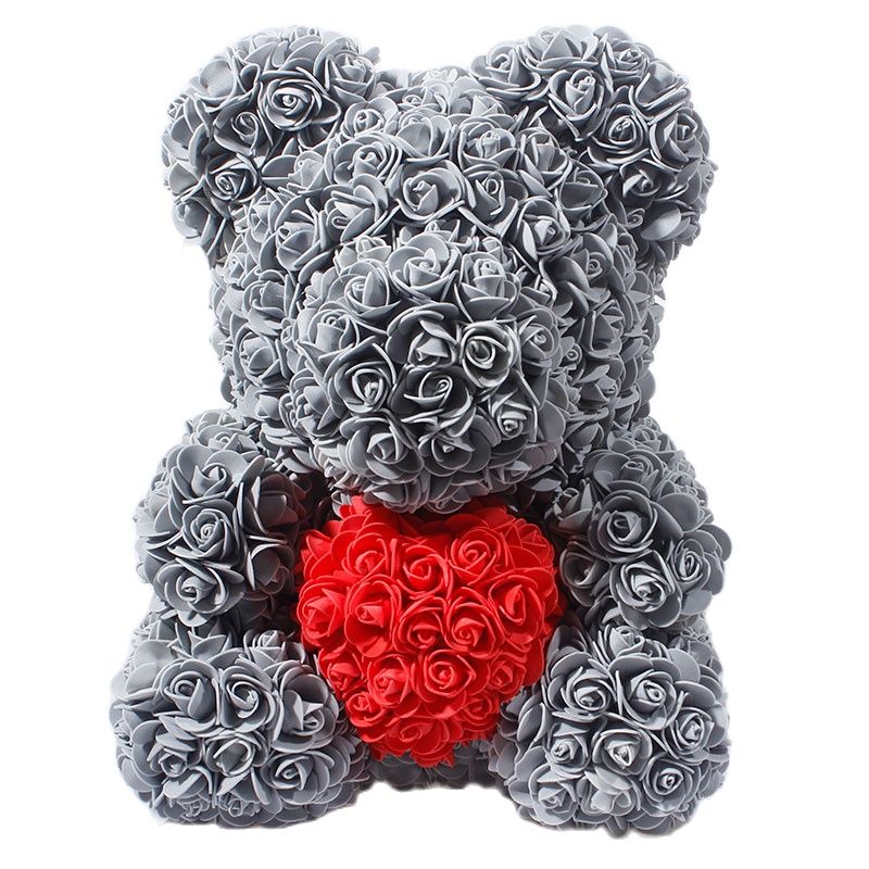Maliben | Artificial Rose Flowers Teddy Bear