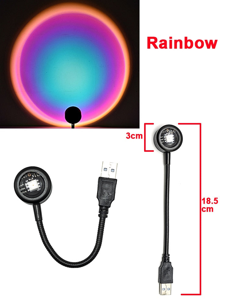 Maliben | Mini Usb Sunset Night Lamp