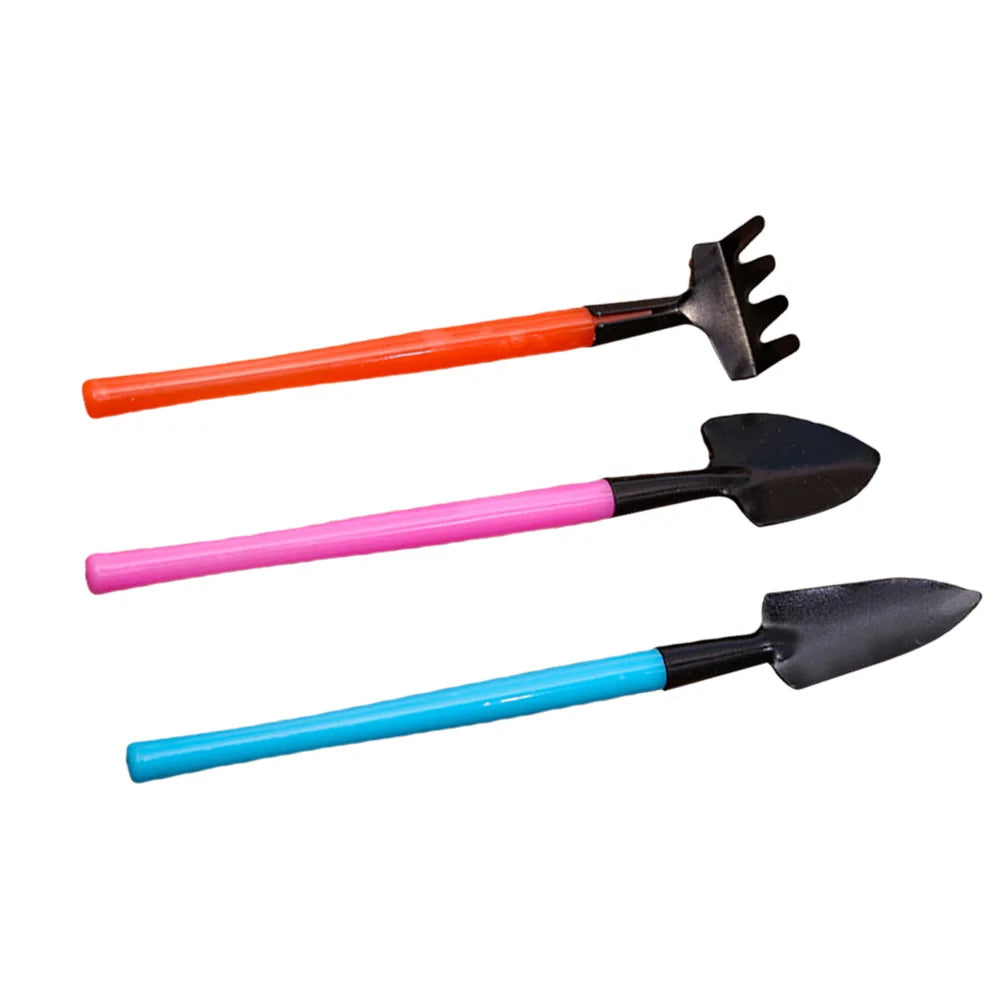 Maliben | Florinita 3-Piece Mini Garden Tool Set | Hand Trowel, Rake & Shovel | For Houseplants & Bonsai | 22 Cm Length