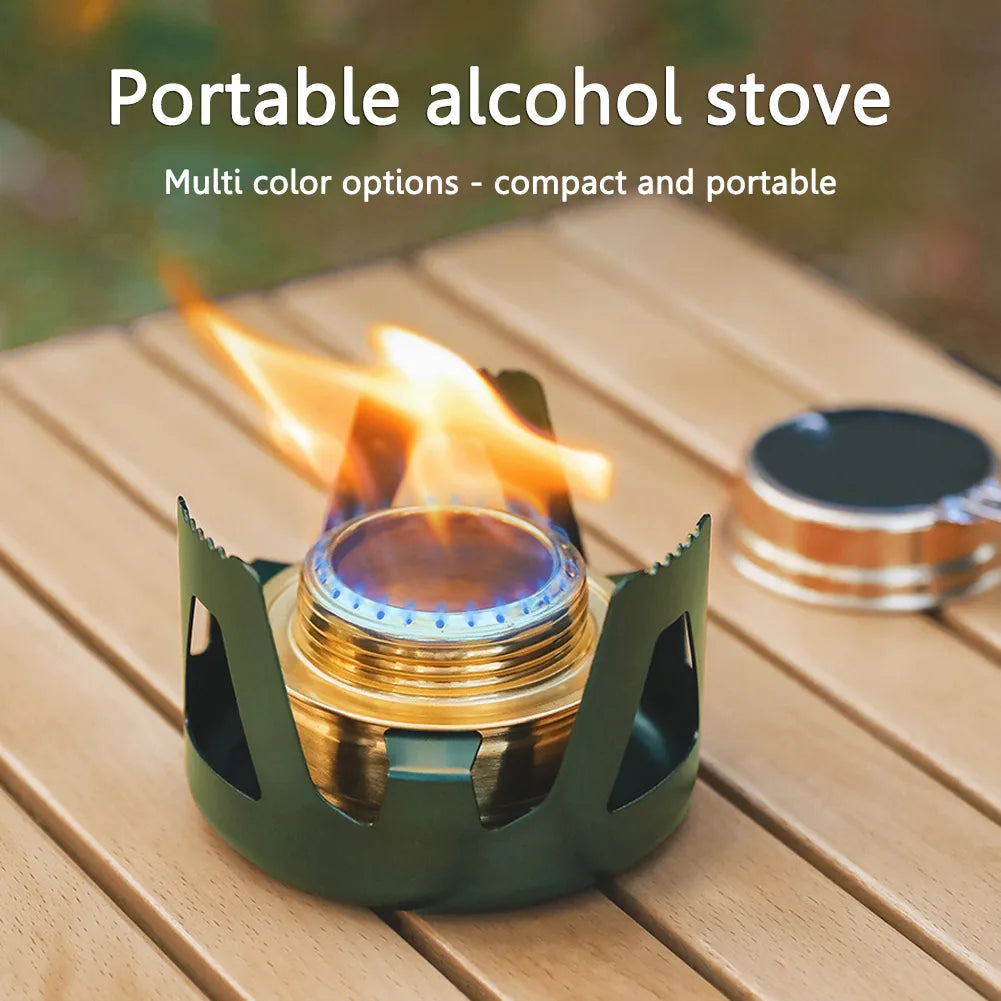 Maliben | Flamero Outdoor Spirit Stove | Adjustable Flame | 360° All-Around Combustion | Compact & Stable