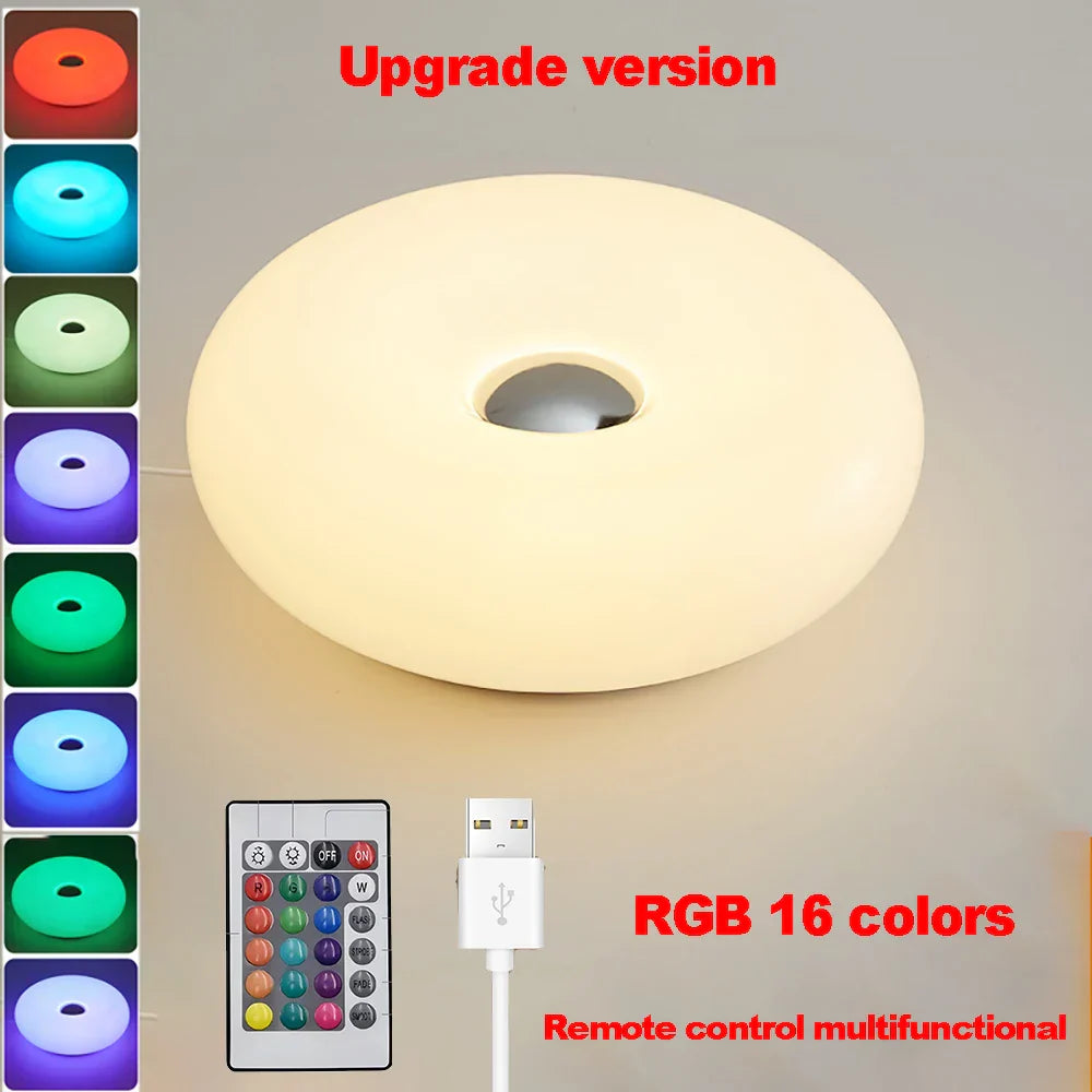 Maliben | Table Lamp Luminoro Bauhaus | Usb & Touch | Rgb 16 Colors With Remote Control | Ambient Light For Living & Bedroom