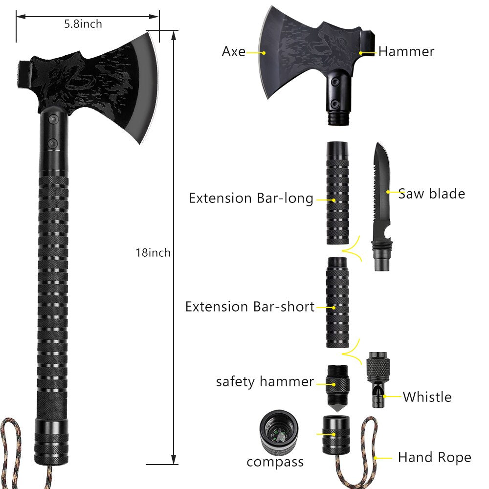 Maliben | Multi-Gear Foldable Survival Camping Axe